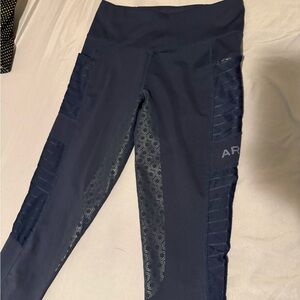 Ariat Navy Blue Leggings with Mesh Accents